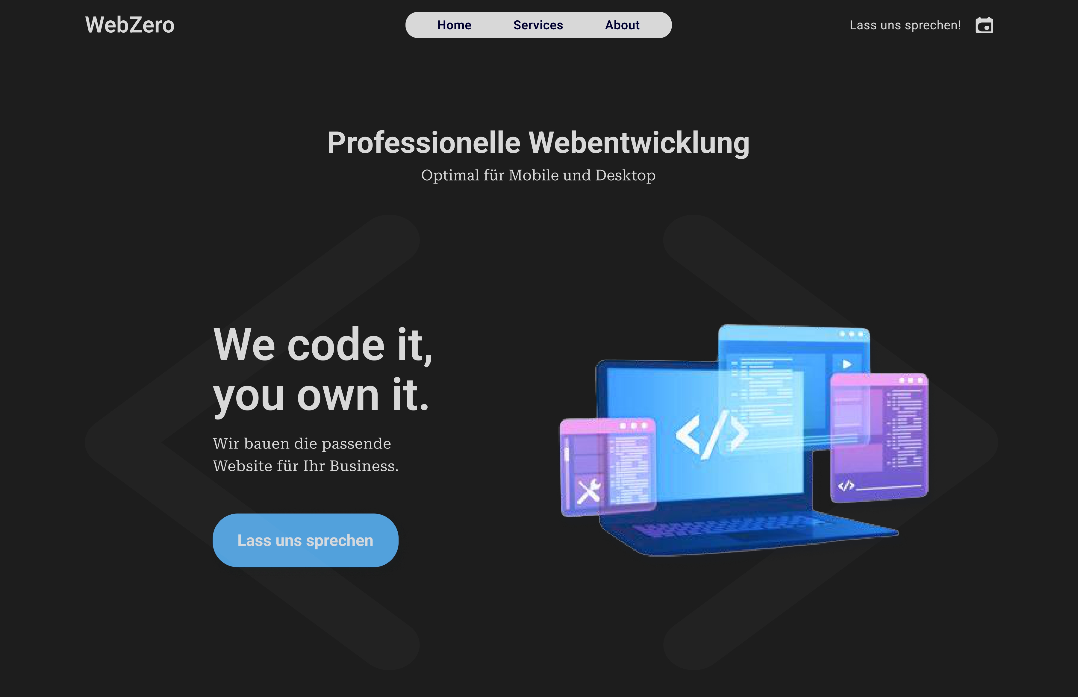 UI Design for Web Dev Company